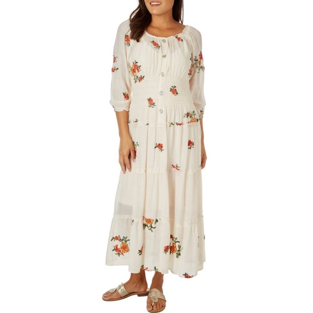NWT Free People Fig and Flower Bonita Floral Dress 2X